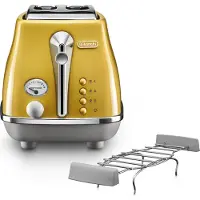 De'Longhi De’Longhi – Icona Capitals 2-slice – Broodrooster – 900W – Geel
