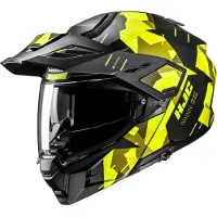HJC i80 Roki Zwart Geel Adventure Motorhelm Maat M