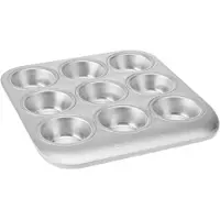 Masterclass Muffinvorm, Cupcakevorm, Bakvorm, 9 Muffins, Gerecycled Aluminium -