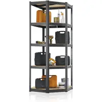 Juskys Stellingkast / Magazijnrek - Corner Basic - 180 x 70 cm - Grijs
