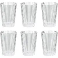 Stelton Pilastro - Drinkglas - Ribbel - 240 ml - 6 stuks