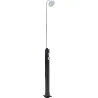 Casa.pro Buitendouche Ampend solardouche met 9 L tank zwart