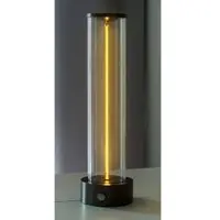 Heitronic LED Tafellamp Magic – Bureaulamp dimbaar 90 Lumen - ideaal voor camping / terras - 3000K Warm Wit - Metaal/Glas - Antraciet