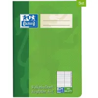 Oxford 100302812, Afbeelding, Groen, Rood, A5, 80 vel, 90 g/m², Gelijnd papier