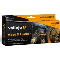 Vallejo 70182 Modelspoor mengkleur Zand, Oker, Bruin-oranje, Aarde (mat), Chocolade, Hout, Grijs, Zwart Mat 8 stuk(s)