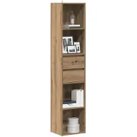 vidaXL Boekenkast 36x30x171 cm bewerkt hout artisanaal eikenkleur