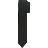 Olymp Super Slim Stropdas zwart, Effen