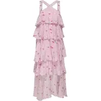 ONLY Jurk 'Cinderella' groen / pink / eosine / wit