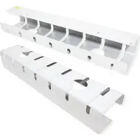 Roline kabelgoot, voor montage onder een bureau (2 stuks), wit
