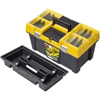 Un Gereedschapskisten, PATROL STUFF BOX 26 "PROFI CARBO, GELE deksel, 595 x 337 x 316 mm