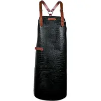 Xapron - New York Caiman Schort met Schouderbanden XL Leer - Leer - Zwart -