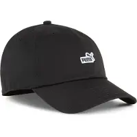 Puma ESS No.1 Logo baseballpet met patch, Zwart, Maat M