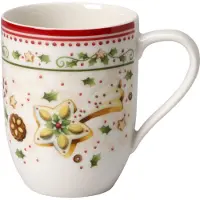 Villeroy & Boch 6x Villeroy & Boch Winterbakkerij Heerlijkheid, Kopje, Rood