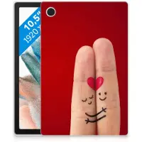 B2Ctelecom Samsung Galaxy Tab A8 2021/2022 Leuke Siliconen Hoes Liefde - Origineel Romantisch Cadeau