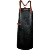 Xapron - New York Caiman Schort met Schouderbanden Large Leer - Leer - Zwart -