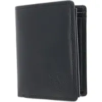 Chiemsee Leer portemonnee Dalian Wallet With Flap Black zwart