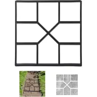 Relaxdays tuinpad mal - zelf gieten - voor tuintegels - 40 x 40 cm - kunststof - robuust
