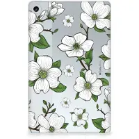 B2Ctelecom Lenovo Tab M10 Plus (3e generatie) Siliconen Hoesje Dogwood Flowers