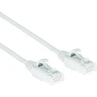 ACT DC8900 LSZH U/UTP CAT6 Datacenter Slimline Patchkabel Snagless | RJ45 connectoren | Wit | 50 cm