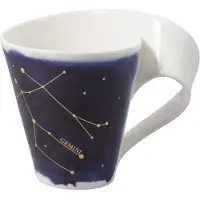 Villeroy & Boch NewWave Stars Gemini, Kopje, Blauw, Wit, Zwart