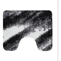 Dutch House Fréjus Toiletmat 60x50cm zwart zwart Microfiber Badkamermat
