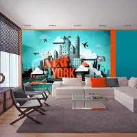 Artgeist Fotobehang – Behangpapier - Fotobehang - Welcome New York 200x140 -