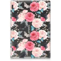 B2Ctelecom Lenovo Tab 10 | Tab 2 A10-30 Siliconen Hoesje Butterfly Roses