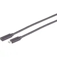 InLine USB-C verlengkabel | USB3.1 10 Gbps | PD 60W | 4K 60Hz | zwart | 2 meter