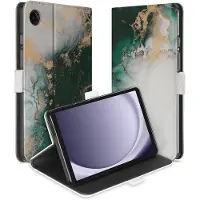 B2Ctelecom Uniek Samsung Galaxy Tab A11/Tab A9 Tablethoesje Marmer Groen Design | B2C Telecom