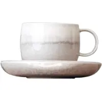 Like. by Villeroy & Boch Kaffeetasse mit Untertasse Perlemor Sand 190 ml