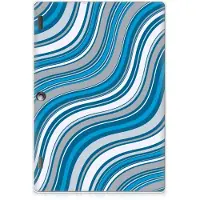 B2Ctelecom Back Cover voor Lenovo Tab 10 | Tab 2 A10-30 Hippe Hoes Waves Blue