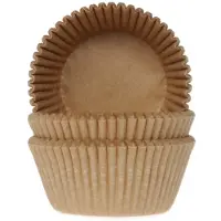 House of Marie Cupcake Cups (Vormpjes) Kraft 50x33mm - 50st. -