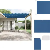 vidaXL Verticale Luifel - Verticale Luifels - Luifel - Verticaal Scherm - Luifel verticaal 100x1200 cm oxford stof blauw