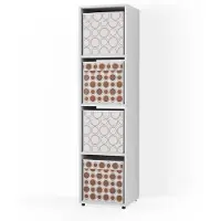Vicco Ludus Ruimteverdeler – 142.5 x 36.2 cm met 2 vouwboxen opt.1 Wit