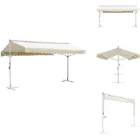 vidaXL Luifel - Luifels - Zonwering - Zonweringen - Luifel vrijstaand 600x300 cm crème