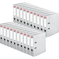 Herlitz maX,file protect Breed Ordner A4 80 mm Wit 2 Ringen 5480710 Kunststof Reliëf Staand
