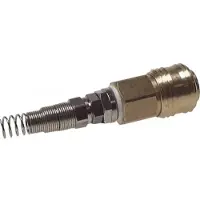 Tameson Vernikkeld Messing DN 7.2 (Euro) Luchtkoppeling Snelkoppeling 9x12 mm Push-On Buigbescherming