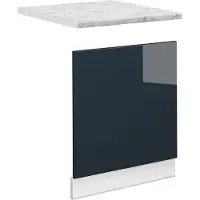 Vicco Fame-Line Keukenkasten – 60 cm, WB Marmer Donkerblauw hoogglans