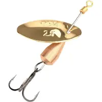 Trout Master Spinner La Tournante 2.50gr - 50mm - Treble Haak 12 (incl Single Haak 8) - Kleur : Gold