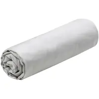 Stof Textiles Hoeslaken Elysee - 1-persoons - 90 x 190 cm - zilvergrijs - premium kwaliteit - percal katoen - 30 cm matrasdikte
