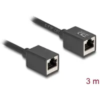 DeLOCK Network Extension Cable Coupler RJ45 jack to RJ45 jack Cat.6A S/FTP 3 m black