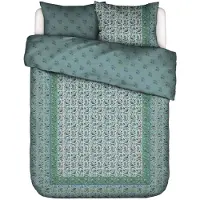 Essenza Dekbedovertrek Valeria Subtle Green Satijn-240 x 200 / 220 cm | Lits-Jumeaux
