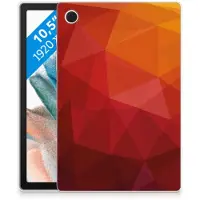 B2Ctelecom Back Cover voor Samsung Galaxy Tab A8 2021/2022 Polygon Red