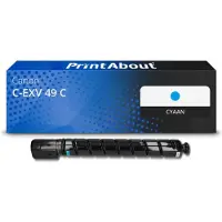 PrintAbout Huismerk Canon C-EXV 49 C Toner Cyaan