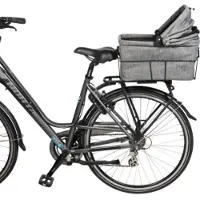 Animal Boulevard fietsmand & draagtas voor kleine hond of kat - grijs Per stuk