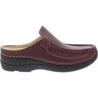 Wolky Klomp Women Roll Slide Printed Leather Red-Schoenmaat 39