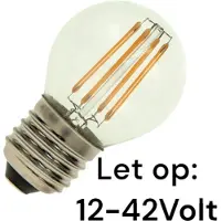Dixplay E27 Sferische Filament Led-lamp 12-42v