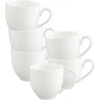 Villeroy & Boch Espressotassen White Pearl 70 ml Set van 6