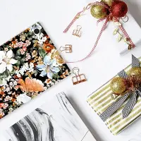 B2Ctelecom Siliconen Hoesje voor Samsung Galaxy Tab A8 2021/2022 Dark Flowers
