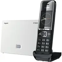 Gigaset Comfort 550A IP basisstation, DECT-telefoon, Bedrade headset, Luidsprekerfunctie, 200 contacten, Nummerherkenning, Zwart, Wit